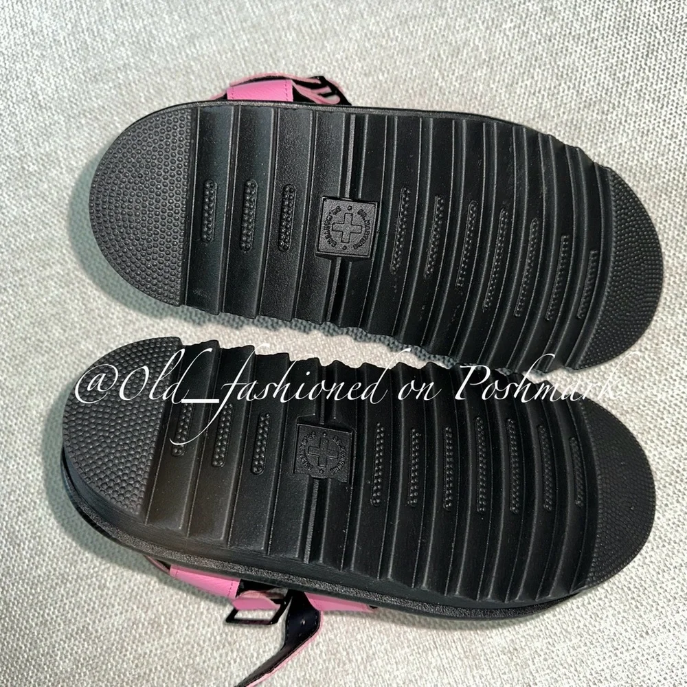 DR MARTENS Blaire Leather Sandals - Pink